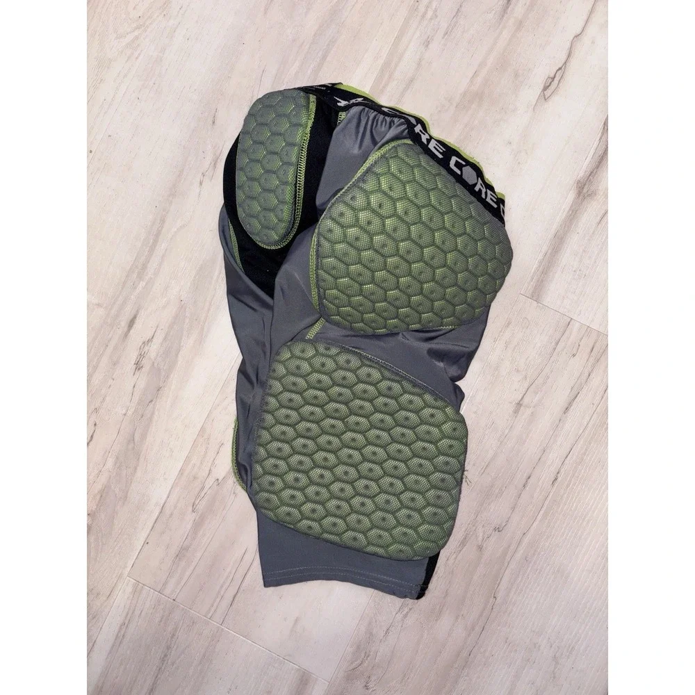 Alleson Athletic‎ Men's Small Football Padded Shorts Green Gray Nylon